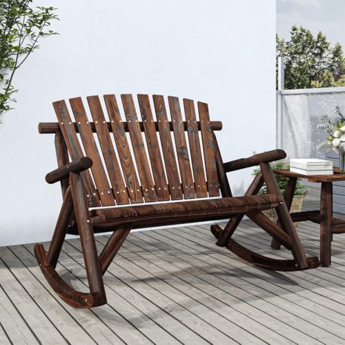 WDGJJFECNMUEHI Garden Swing Bench 2-Seater 123x96x102 cm Solid Spruce Wood Outdoor Relaxing Patio Furniture for Backyard, Balcony, Terrace with Adirondack Style Comfortable Seating and Durable Frame WDGJJFECNMUEHI Garden Swing Bench 2-Seater 123x96x102 cm Solid Spruce Wood Outdoor Relaxing Patio Furniture for Backyard, Balcony, Terrace with Adirondack Style Comfortable Seating and Durable Frame von WDGJJFECNMUEHI