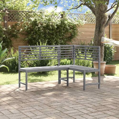 WDGJJFECNMUEHI Garten-Eckbank Grau 140 cm Outdoor Corner Bench Solid Wood Acacia Garden Furniture for Patio Terrace Rustic Style Durable Weather Resistant WDGJJFECNMUEHI Garten-Eckbank Grau 140 cm Outdoor Corner Bench Solid Wood Acacia Garden Furniture for Patio Terrace Rustic Style Durable Weather Resistant von WDGJJFECNMUEHI