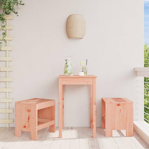 WDGJJFECNMUEHI Garten Stuhl stapelstühle Folding chairGartenhocker 2 STK. 40x36x45 cm Massivholz DouglasieGeeignet für Gärten, Terrassen und Balkone von WDGJJFECNMUEHI