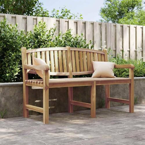 WDGJJFECNMUEHI Gartenbank Teak Massivholz 149,5x60x90 cm Outdoor Garden Bench with Backrest Weather Resistant Durable Patio Terrace Furniture Comfortable Seating WDGJJFECNMUEHI Gartenbank Teak Massivholz 149,5x60x90 cm Outdoor Garden Bench with Backrest Weather Resistant Durable Patio Terrace Furniture Comfortable Seating von WDGJJFECNMUEHI