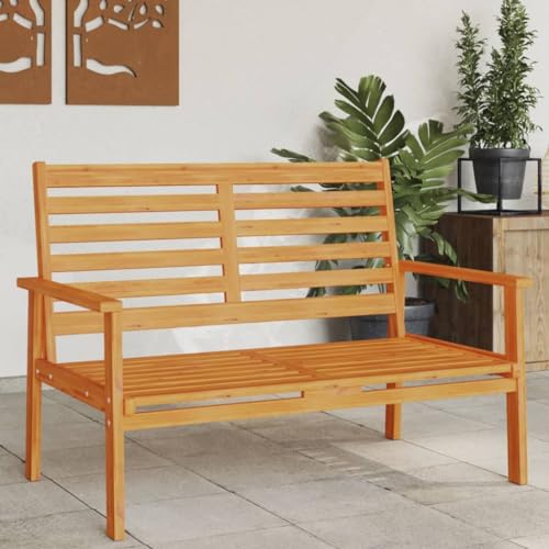 WDGJJFECNMUEHI Gartensofa 120 cm Outdoor Sofa Solid Wood Acacia Garden Bench with Backrest and Armrests for Patio, Terrace, Balcony - Comfortable, Durable & Weather-Resistant WDGJJFECNMUEHI Gartensofa 120 cm Outdoor Sofa Solid Wood Acacia Garden Bench with Backrest and Armrests for Patio, Terrace, Balcony - Comfortable, Durable & Weather-Resistant von WDGJJFECNMUEHI