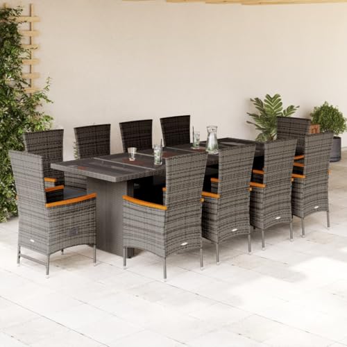 WDGJJFECNMUEHI Gartenstühle 4 STK. Klappbar Grau Massivholz Akazie Hochlehner Gartenstuhl Gartenstühle Hängesessel Gartenstuhl für Pavillon Garten Terrasse Küche von WDGJJFECNMUEHI