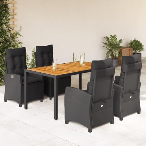 WDGJJFECNMUEHI Gartenstühle mit Kissen 2 STK. Braun Poly Rattan Sunset Chair Hängesessel Outdoor Campingstuhl Outdoor Stuhl für Pavillon Wohnzimmer Terrasse Hof von WDGJJFECNMUEHI