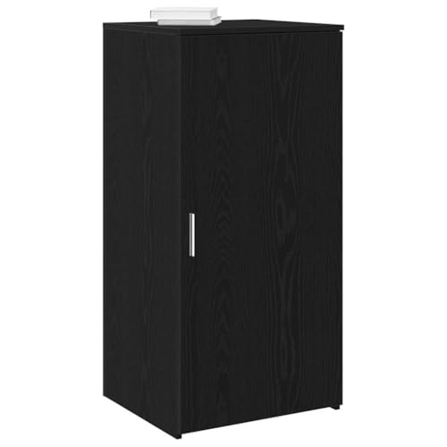 WDGJJFECNMUEHI Lagerschrank Schwarz 50x45x103,5 cm Holzwerkstoff Storage Cabinet with Shelves for Office Home Organization Durable Compact Furniture von WDGJJFECNMUEHI