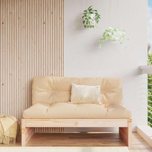 WDGJJFECNMUEHI Mittelsofa 120x80 cm Outdoor Sofa Set Solid Pine Wood with Cushions, Modular Garden Furniture for Patio Terrace Balcony, Rustic Design, Waterproof Oxford Fabric, 110 kg Capacity WDGJJFECNMUEHI Mittelsofa 120x80 cm Outdoor Sofa Set Solid Pine Wood with Cushions, Modular Garden Furniture for Patio Terrace Balcony, Rustic Design, Waterproof Oxford Fabric, 110 kg Capacity von WDGJJFECNMUEHI