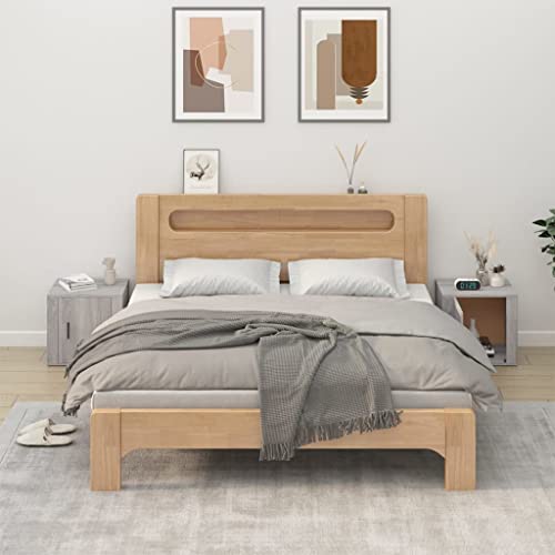 WDGJJFECNMUEHI Nachttische 2 STK. Grau Sonoma 50x39x47 cm Modern Nightstands with Storage, Bedroom Side Tables with Stable Top for Bedroom and Living Room, Wood Particle Board Furniture von WDGJJFECNMUEHI