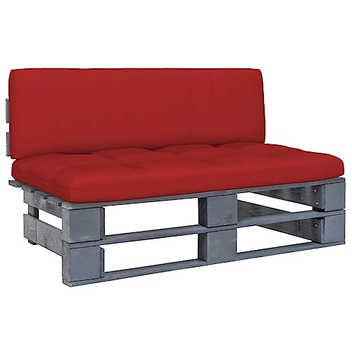 WDGJJFECNMUEHI Outdoor Modular Sofa Set with Cushions, Grey Treated Pine Wood Pallet Loveseat for Garden Patio Balcony, Weather-Resistant Durable Lounge Furniture, Easy Assembly, Rustic Design WDGJJFECNMUEHI Outdoor Modular Sofa Set with Cushions, Grey Treated Pine Wood Pallet Loveseat for Garden Patio Balcony, Weather-Resistant Durable Lounge Furniture, Easy Assembly, Rustic Design von WDGJJFECNMUEHI