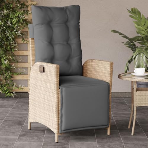 WDGJJFECNMUEHI Stuhl Balkon gartenstühle Outdoor chairGartensessel mit Fußteil Verstellbar Beigemischung Poly RattanGeeignet für Gärten, Terrassen und Balkone WDGJJFECNMUEHI Stuhl Balkon gartenstühle Outdoor chairGartensessel mit Fußteil Verstellbar Beigemischung Poly RattanGeeignet für Gärten, Terrassen und Balkone von WDGJJFECNMUEHI