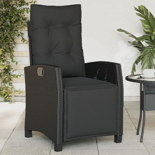 WDGJJFECNMUEHI Stuhl Balkon gartenstühle Outdoor chairGartensessel mit Fußteil Verstellbar Schwarz Poly RattanGeeignet für Gärten, Terrassen und Balkone WDGJJFECNMUEHI Stuhl Balkon gartenstühle Outdoor chairGartensessel mit Fußteil Verstellbar Schwarz Poly RattanGeeignet für Gärten, Terrassen und Balkone von WDGJJFECNMUEHI