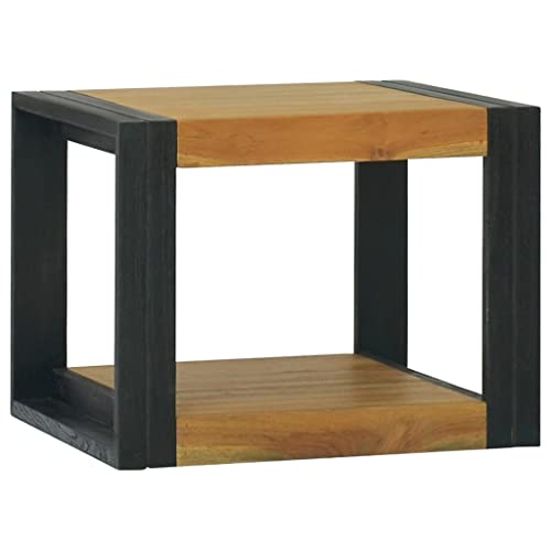 WDGJJFECNMUEHI Wand-Badregal 45x45x35 cm Massivholz Teak Badezimmer Regal Wandmontage Stauraum Schrank Duschregal Badmöbel Teakholz Natur von WDGJJFECNMUEHI