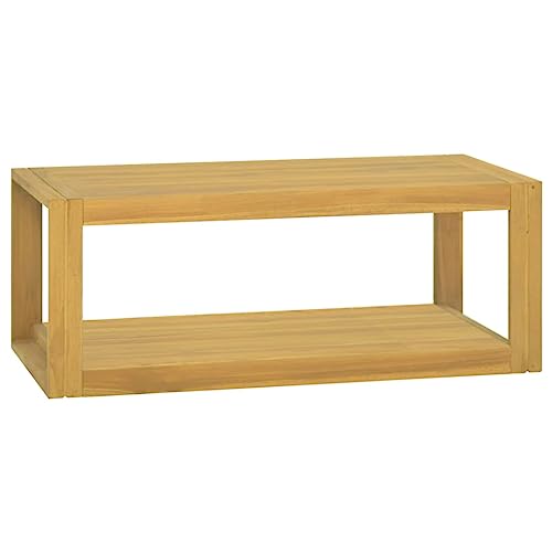 WDGJJFECNMUEHI Wand-Badregal 90x45x35 cm Massivholz Teak Badezimmer Schrank Wandmontage Stauraum Organizer Duschregal Badezimmer Aufbewahrung von WDGJJFECNMUEHI