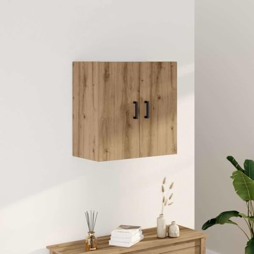 WDGJJFECNMUEHI Wandschrank Artisan-Eiche 60x31x60 cm Holzwerkstoff Hängeschrank Bad Küche Aufbewahrung Wandmontage Stauraum Dekorativ Praktisch von WDGJJFECNMUEHI
