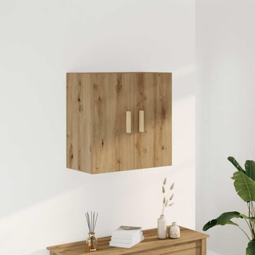 WDGJJFECNMUEHI Wandschrank Artisan-Eiche 60x31x60 cm Holzwerkstoff Wall Cabinet Scandinavian Design Storage Space Living Room Bedroom Floating Shelf WDGJJFECNMUEHI Wandschrank Artisan-Eiche 60x31x60 cm Holzwerkstoff Wall Cabinet Scandinavian Design Storage Space Living Room Bedroom Floating Shelf von WDGJJFECNMUEHI