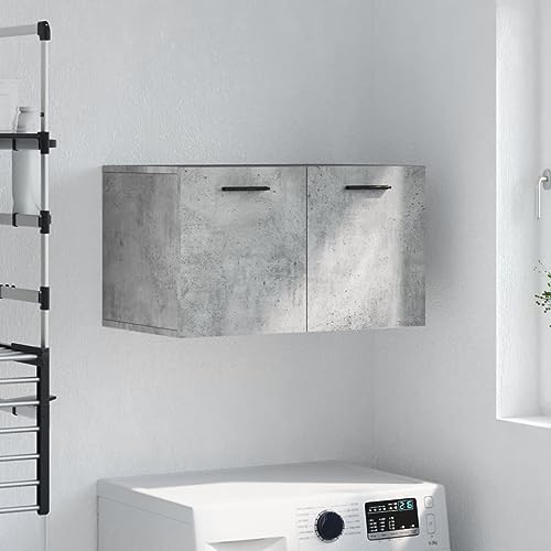 WDGJJFECNMUEHI Wandschrank Betongrau 60x36,5x35 cm Holzwerkstoff Wall Cabinet Storage Organizer Bathroom Kitchen Modern Space Saving Display Shelf WDGJJFECNMUEHI Wandschrank Betongrau 60x36,5x35 cm Holzwerkstoff Wall Cabinet Storage Organizer Bathroom Kitchen Modern Space Saving Display Shelf von WDGJJFECNMUEHI