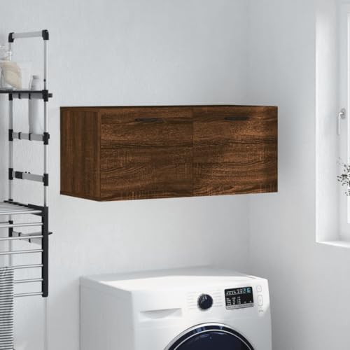 WDGJJFECNMUEHI Wandschrank Braun Eichen-Optik 80x36,5x35 cm Holzwerkstoff Hängeschrank Bad Küche Flur Wandmontage Stauraum Organizer Dekorativ Langlebig WDGJJFECNMUEHI Wandschrank Braun Eichen-Optik 80x36,5x35 cm Holzwerkstoff Hängeschrank Bad Küche Flur Wandmontage Stauraum Organizer Dekorativ Langlebig von WDGJJFECNMUEHI