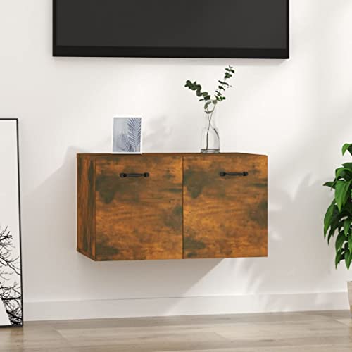 WDGJJFECNMUEHI Wandschrank Räuchereiche 60x36,5x35 cm Holzwerkstoff Hängeschrank mit 2 Schubladen für Wohnzimmer Küche Bad Wandmontage Stauraum Möbel WDGJJFECNMUEHI Wandschrank Räuchereiche 60x36,5x35 cm Holzwerkstoff Hängeschrank mit 2 Schubladen für Wohnzimmer Küche Bad Wandmontage Stauraum Möbel von WDGJJFECNMUEHI