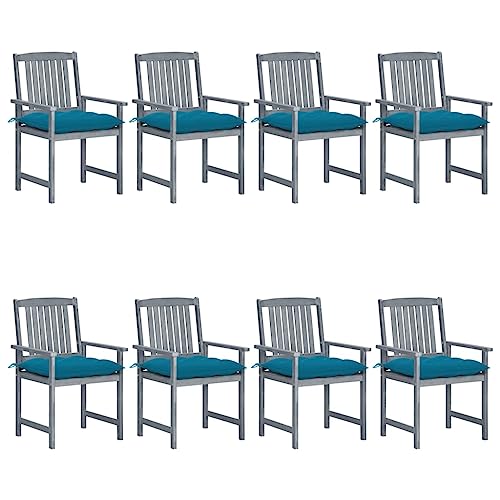 WDGJJFECNMUEHI alu gartenstühle gartenstühle kunststoffGartenstühle mit Kissen 8 STK. Massivholz Akazie GrauGeeignet für Gärten, Terrassen und Balkone WDGJJFECNMUEHI alu gartenstühle gartenstühle kunststoffGartenstühle mit Kissen 8 STK. Massivholz Akazie GrauGeeignet für Gärten, Terrassen und Balkone von WDGJJFECNMUEHI