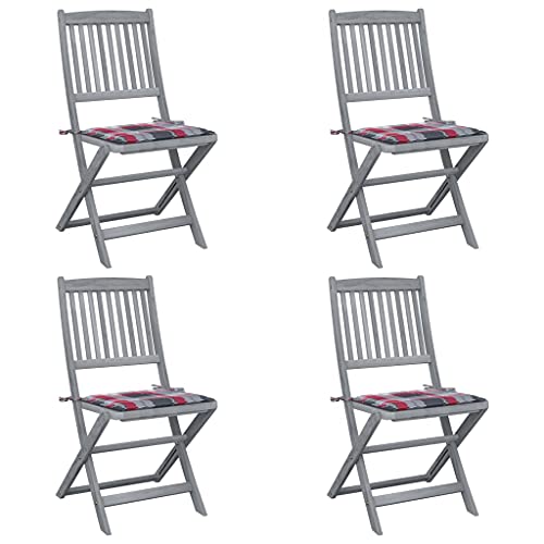 WDGJJFECNMUEHI balkonmöbel klappbar Camping Stuhl klappbarKlappbare Gartenstühle 4 STK. mit Kissen Massivholz AkazieGeeignet für Gärten, Terrassen und Balkone WDGJJFECNMUEHI balkonmöbel klappbar Camping Stuhl klappbarKlappbare Gartenstühle 4 STK. mit Kissen Massivholz AkazieGeeignet für Gärten, Terrassen und Balkone von WDGJJFECNMUEHI