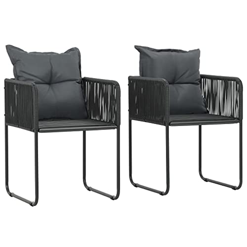 WDGJJFECNMUEHI balkonsessel Balkon stühle klappsesselGartenstühle 2 STK. mit Polstern Poly Rattan SchwarzGeeignet für Gärten, Terrassen und Balkone WDGJJFECNMUEHI balkonsessel Balkon stühle klappsesselGartenstühle 2 STK. mit Polstern Poly Rattan SchwarzGeeignet für Gärten, Terrassen und Balkone von WDGJJFECNMUEHI