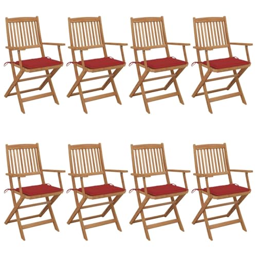 WDGJJFECNMUEHI balkonstühle klappstuhl Balkon Garten Sessel schaukelstuhlKlappbare Gartenstühle 8 STK. mit Kissen Massivholz AkazieGeeignet für Gärten, Terrassen und Balkone WDGJJFECNMUEHI balkonstühle klappstuhl Balkon Garten Sessel schaukelstuhlKlappbare Gartenstühle 8 STK. mit Kissen Massivholz AkazieGeeignet für Gärten, Terrassen und Balkone von WDGJJFECNMUEHI