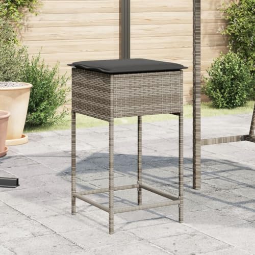 WDGJJFECNMUEHI balkonstuhl klappbar balkonstühle klappbarGarten-Barhocker mit Kissen 2 STK. Grau Poly RattanGeeignet für Gärten, Terrassen und Balkone WDGJJFECNMUEHI balkonstuhl klappbar balkonstühle klappbarGarten-Barhocker mit Kissen 2 STK. Grau Poly RattanGeeignet für Gärten, Terrassen und Balkone von WDGJJFECNMUEHI
