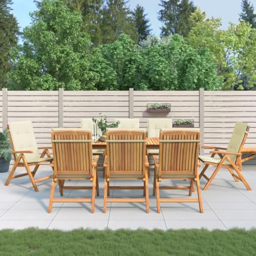 WDGJJFECNMUEHI campingstühle und Tisch gartenmöbel aluGartenstühle mit Auflagen 8 STK. Massivholz TeakGeeignet für Gärten, Terrassen und Balkone WDGJJFECNMUEHI campingstühle und Tisch gartenmöbel aluGartenstühle mit Auflagen 8 STK. Massivholz TeakGeeignet für Gärten, Terrassen und Balkone von WDGJJFECNMUEHI