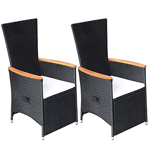 WDGJJFECNMUEHI campingstuhl klappbar balkonstuhlGarten-Liegestühle 2 STK. mit Auflagen Poly Rattan SchwarzGeeignet für Gärten, Terrassen und Balkone WDGJJFECNMUEHI campingstuhl klappbar balkonstuhlGarten-Liegestühle 2 STK. mit Auflagen Poly Rattan SchwarzGeeignet für Gärten, Terrassen und Balkone von WDGJJFECNMUEHI