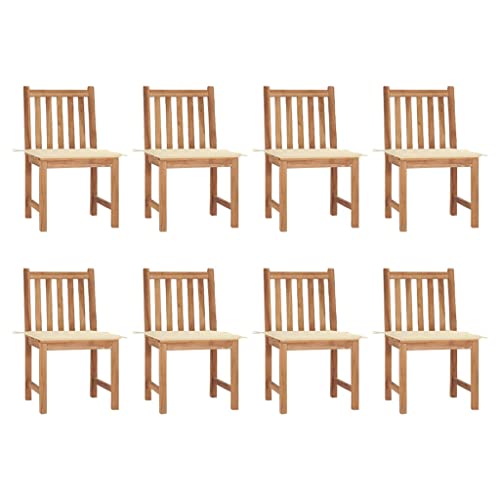 WDGJJFECNMUEHI gartenklappstuhl Sessel balkonGartenstühle 8 STK. mit Kissen Massivholz TeakGeeignet für Gärten, Terrassen und Balkone WDGJJFECNMUEHI gartenklappstuhl Sessel balkonGartenstühle 8 STK. mit Kissen Massivholz TeakGeeignet für Gärten, Terrassen und Balkone von WDGJJFECNMUEHI