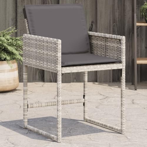 WDGJJFECNMUEHI gartenklappstuhl Sessel balkonGartenstühle mit Kissen 4 STK. Hellgrau Poly RattanGeeignet für Gärten, Terrassen und Balkone WDGJJFECNMUEHI gartenklappstuhl Sessel balkonGartenstühle mit Kissen 4 STK. Hellgrau Poly RattanGeeignet für Gärten, Terrassen und Balkone von WDGJJFECNMUEHI