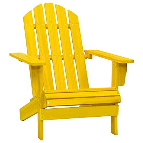 WDGJJFECNMUEHI gartenstühle Plastik gartenstuhl mit tischAdirondack-Gartenstuhl Massivholz Tanne GelbGeeignet für Gärten, Terrassen und Balkone von WDGJJFECNMUEHI