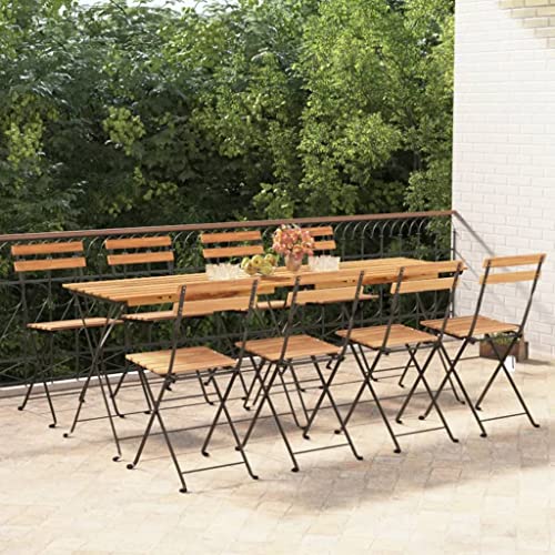 WDGJJFECNMUEHI gartenstühle Plastik gartenstuhl mit tischBistrostühle 8 STK. Klappbar Massivholz Teak und StahlGeeignet für Gärten, Terrassen und Balkone WDGJJFECNMUEHI gartenstühle Plastik gartenstuhl mit tischBistrostühle 8 STK. Klappbar Massivholz Teak und StahlGeeignet für Gärten, Terrassen und Balkone von WDGJJFECNMUEHI