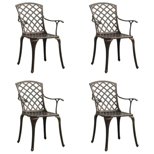WDGJJFECNMUEHI gartenstühle Plastik gartenstuhl mit tischGartenstühle 4 STK. Aluminiumguss Bronzen Geeignet für Gärten, Terrassen und Balkone WDGJJFECNMUEHI gartenstühle Plastik gartenstuhl mit tischGartenstühle 4 STK. Aluminiumguss Bronzen Geeignet für Gärten, Terrassen und Balkone von WDGJJFECNMUEHI