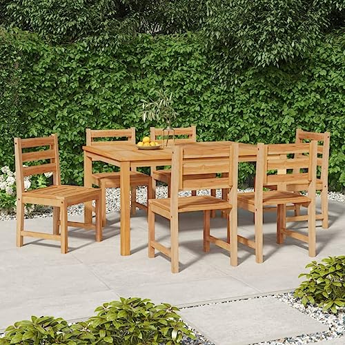 WDGJJFECNMUEHI gartenstühle Plastik gartenstuhl mit tischGartenstühle 6 STK. Massivholz TeakGeeignet für Gärten, Terrassen und Balkone von WDGJJFECNMUEHI
