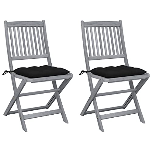 WDGJJFECNMUEHI gartenstühle Plastik gartenstuhl mit tischKlappbare Gartenstühle 2 STK. mit Kissen Massivholz AkazieGeeignet für Gärten, Terrassen und Balkone WDGJJFECNMUEHI gartenstühle Plastik gartenstuhl mit tischKlappbare Gartenstühle 2 STK. mit Kissen Massivholz AkazieGeeignet für Gärten, Terrassen und Balkone von WDGJJFECNMUEHI