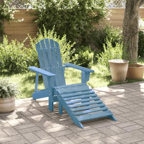 WDGJJFECNMUEHI gartenstühle Set klappstuhl alu hochlehnerAdirondack-Stuhl mit Fußstütze Blau Massivholz TanneGeeignet für Gärten, Terrassen und Balkone WDGJJFECNMUEHI gartenstühle Set klappstuhl alu hochlehnerAdirondack-Stuhl mit Fußstütze Blau Massivholz TanneGeeignet für Gärten, Terrassen und Balkone von WDGJJFECNMUEHI