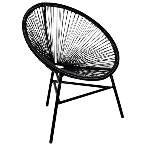 WDGJJFECNMUEHI gartenstühle Set klappstuhl alu hochlehnerGarten-Mondstuhl Poly Rattan SchwarzGeeignet für Gärten, Terrassen und Balkone WDGJJFECNMUEHI gartenstühle Set klappstuhl alu hochlehnerGarten-Mondstuhl Poly Rattan SchwarzGeeignet für Gärten, Terrassen und Balkone von WDGJJFECNMUEHI