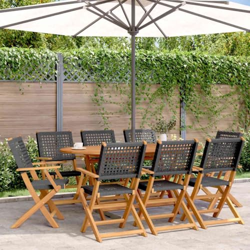 WDGJJFECNMUEHI gartenstühle alu stapelbar klappstuhl hochlehnerGartenstühle 8 STK. Klappbar Schwarz Poly Rattan & MassivholzGeeignet für Gärten, Terrassen und Balkone WDGJJFECNMUEHI gartenstühle alu stapelbar klappstuhl hochlehnerGartenstühle 8 STK. Klappbar Schwarz Poly Rattan & MassivholzGeeignet für Gärten, Terrassen und Balkone von WDGJJFECNMUEHI