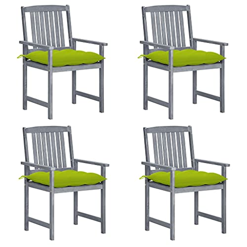 WDGJJFECNMUEHI gartenstühle alu stapelbar klappstuhl hochlehnerGartenstühle mit Kissen 4 STK. Grau Massivholz AkazieGeeignet für Gärten, Terrassen und Balkone WDGJJFECNMUEHI gartenstühle alu stapelbar klappstuhl hochlehnerGartenstühle mit Kissen 4 STK. Grau Massivholz AkazieGeeignet für Gärten, Terrassen und Balkone von WDGJJFECNMUEHI