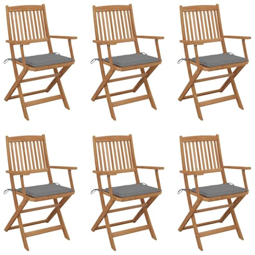 WDGJJFECNMUEHI gartenstühle alu stapelbar klappstuhl hochlehnerKlappbare Gartenstühle 6 STK. mit Kissen Massivholz AkazieGeeignet für Gärten, Terrassen und Balkone WDGJJFECNMUEHI gartenstühle alu stapelbar klappstuhl hochlehnerKlappbare Gartenstühle 6 STK. mit Kissen Massivholz AkazieGeeignet für Gärten, Terrassen und Balkone von WDGJJFECNMUEHI