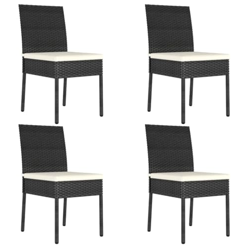 WDGJJFECNMUEHI gartenstühle klappstuhl gartenstuhlGarten-Essstühle 4 STK. Poly Rattan SchwarzGeeignet für Gärten, Terrassen und Balkone WDGJJFECNMUEHI gartenstühle klappstuhl gartenstuhlGarten-Essstühle 4 STK. Poly Rattan SchwarzGeeignet für Gärten, Terrassen und Balkone von WDGJJFECNMUEHI