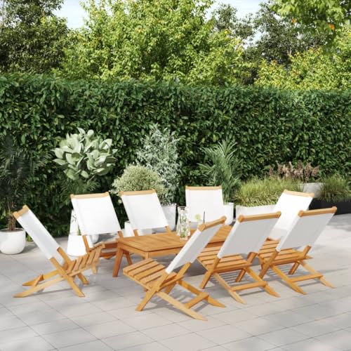 WDGJJFECNMUEHI gartenstühle stapelbar stapelstuhl gartenGartenstühle 8 STK. Klappbar Cremeweiß Stoff und MassivholzGeeignet für Gärten, Terrassen und Balkone WDGJJFECNMUEHI gartenstühle stapelbar stapelstuhl gartenGartenstühle 8 STK. Klappbar Cremeweiß Stoff und MassivholzGeeignet für Gärten, Terrassen und Balkone von WDGJJFECNMUEHI