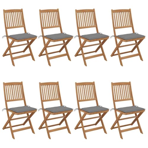 WDGJJFECNMUEHI gartenstühle stapelbar stapelstuhl gartenKlappbare Gartenstühle 8 STK. mit Kissen Massivholz AkazieGeeignet für Gärten, Terrassen und Balkone WDGJJFECNMUEHI gartenstühle stapelbar stapelstuhl gartenKlappbare Gartenstühle 8 STK. mit Kissen Massivholz AkazieGeeignet für Gärten, Terrassen und Balkone von WDGJJFECNMUEHI
