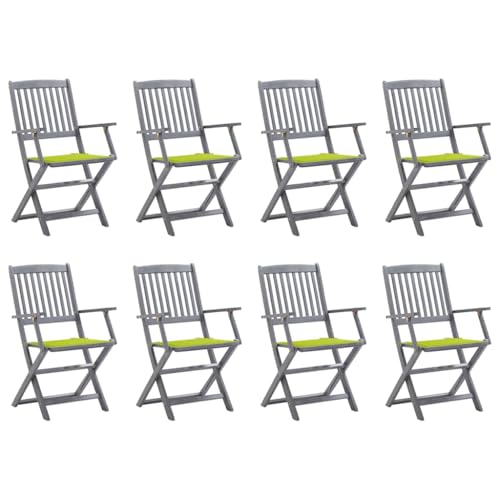 WDGJJFECNMUEHI gartenstühle stapelbar stapelstuhl gartenKlappbare Gartenstühle 8 STK. mit Kissen Massivholz AkazieGeeignet für Gärten, Terrassen und Balkone WDGJJFECNMUEHI gartenstühle stapelbar stapelstuhl gartenKlappbare Gartenstühle 8 STK. mit Kissen Massivholz AkazieGeeignet für Gärten, Terrassen und Balkone von WDGJJFECNMUEHI