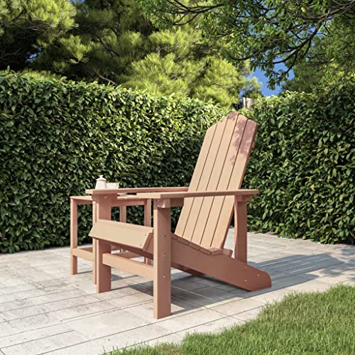 WDGJJFECNMUEHI gartenstuhl Eisen antik sitzgarnitur balkonAdirondack-Gartenstuhl HDPE BraunGeeignet für Gärten, Terrassen und Balkone von WDGJJFECNMUEHI
