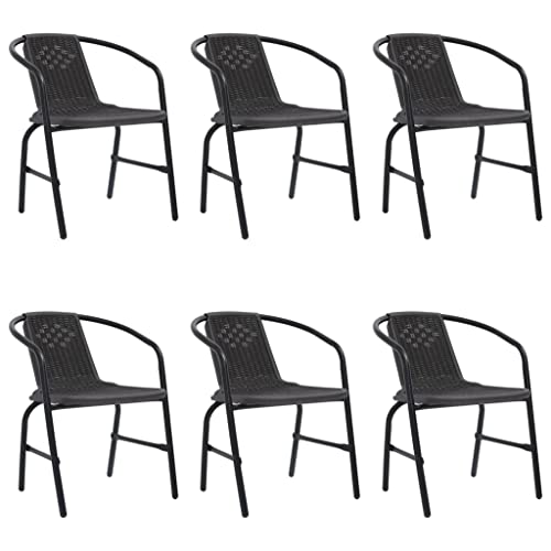 WDGJJFECNMUEHI gartenstuhl Kunststoff schaukelstühleGartenstühle 6 STK. Rattan-Optik Kunststoff und Stahl 110 kgGeeignet für Gärten, Terrassen und Balkone WDGJJFECNMUEHI gartenstuhl Kunststoff schaukelstühleGartenstühle 6 STK. Rattan-Optik Kunststoff und Stahl 110 kgGeeignet für Gärten, Terrassen und Balkone von WDGJJFECNMUEHI