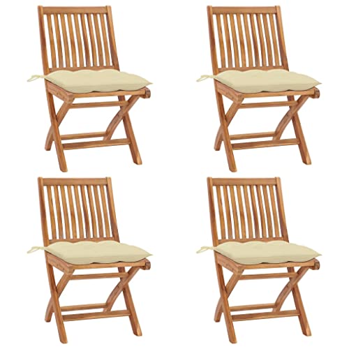 WDGJJFECNMUEHI gartenstuhl Kunststoff schaukelstühleKlappbare Gartenstühle mit Kissen 4 STK. Massivholz TeakGeeignet für Gärten, Terrassen und Balkone WDGJJFECNMUEHI gartenstuhl Kunststoff schaukelstühleKlappbare Gartenstühle mit Kissen 4 STK. Massivholz TeakGeeignet für Gärten, Terrassen und Balkone von WDGJJFECNMUEHI