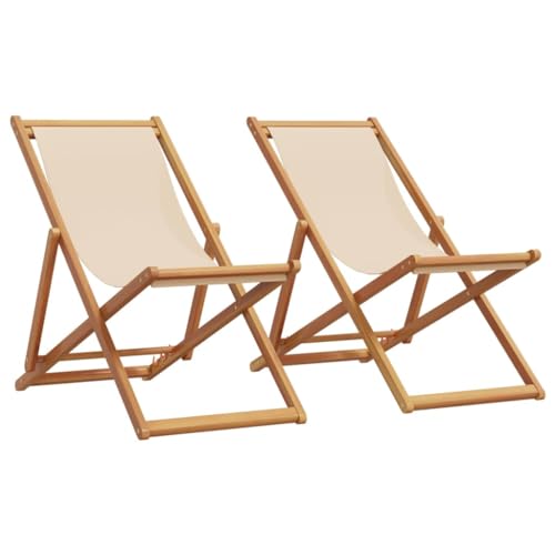 WDGJJFECNMUEHI gartenstuhl Kunststoff schaukelstühleStrandstühle 2 STK. Klappbar Beige Stoff und MassivholzGeeignet für Gärten, Terrassen und Balkone WDGJJFECNMUEHI gartenstuhl Kunststoff schaukelstühleStrandstühle 2 STK. Klappbar Beige Stoff und MassivholzGeeignet für Gärten, Terrassen und Balkone von WDGJJFECNMUEHI