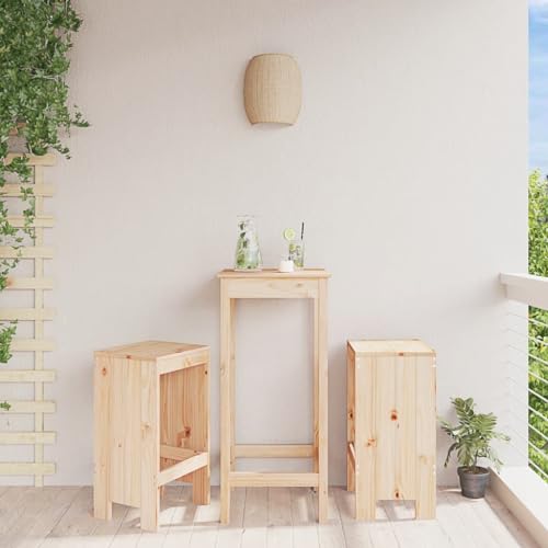 WDGJJFECNMUEHI gartenstuhl hochlehner stapelbar klappbarer stuhlBarhocker 2 STK. 40x36x75 cm Massivholz KieferGeeignet für Gärten, Terrassen und Balkone von WDGJJFECNMUEHI