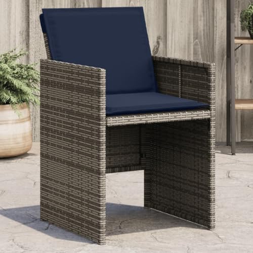 WDGJJFECNMUEHI gartenstuhl hochlehner stapelbar klappbarer stuhlGartenstühle mit Kissen 4 STK. Grau Poly RattanGeeignet für Gärten, Terrassen und Balkone WDGJJFECNMUEHI gartenstuhl hochlehner stapelbar klappbarer stuhlGartenstühle mit Kissen 4 STK. Grau Poly RattanGeeignet für Gärten, Terrassen und Balkone von WDGJJFECNMUEHI
