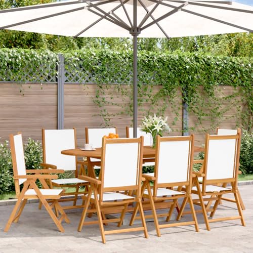 WDGJJFECNMUEHI gartenstuhl hochlehner stapelbar klappbarer stuhlGartenstuhl Verstellbar 8 STK. Cremeweiß Stoff und MassivholzGeeignet für Gärten, Terrassen und Balkone WDGJJFECNMUEHI gartenstuhl hochlehner stapelbar klappbarer stuhlGartenstuhl Verstellbar 8 STK. Cremeweiß Stoff und MassivholzGeeignet für Gärten, Terrassen und Balkone von WDGJJFECNMUEHI